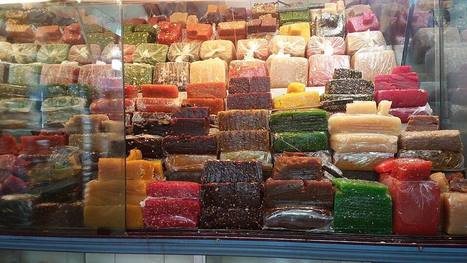 Kozhikode SM Street beach Calicut Kerala -- the City of Spices where Kozhikode halwa tradition originated on Mittayi Theruvu Sweet Street