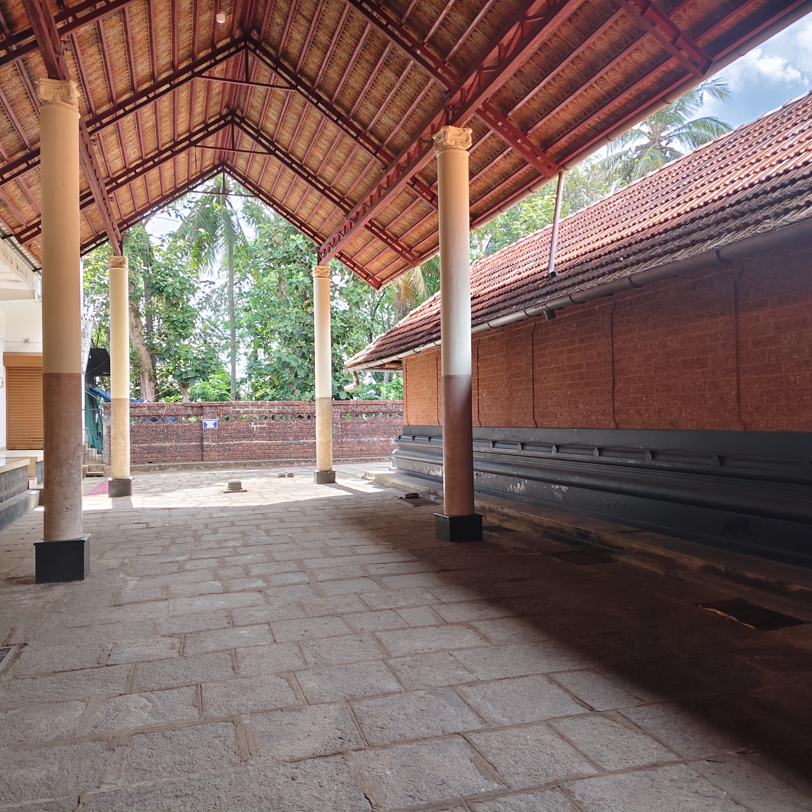 Intricate architecture of Peralassery Temple